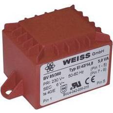 Weiss Elektrotechnik 85/361 Printtransformator 1 x 230 V 1 x 9 V/AC 5 VA 556 mA