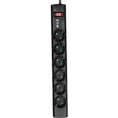 Eaton Överspänningsskydd Eaton Protection Strip PS6TD Överspänningsskydd Växelström 220-250 V 2500 Watt utgångskontakter: 6 svart