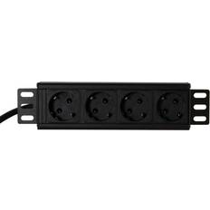 Toten Stikdåser & Forlængerledninger Toten Stromskinne 4xCEE 7/4 1xCEE 7/7 afbryder, 10"