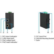 MicroConnect 30W 802.3af/at PoE Injector (TP-DCDC-1248GD-HP)