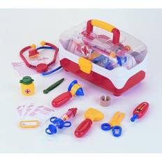 Plastique Jouets de Docteur Klein valise de médecin transparent rouge