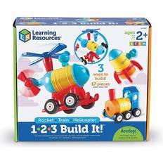 Activity Toys Learning Resources 1-2-3 Build It! Rocket-Train-Helicopter