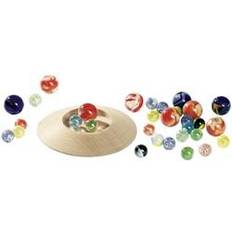 Goki Perinteiset Lelut Goki Wooden Marble Pot with Marbles