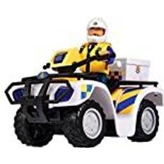 Véhicules d'Urgence Simba Fireman Sam Police Quad with Malcolm