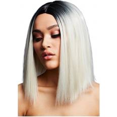 Blond Långa peruker Smiffys Fever Kylie Wig Ice Blonde