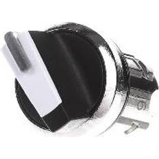 Electrical Accessories Siemens 3SU1052-2BL60-0AA0 Knob Front ring (steel) Glossy Black, White 2 x 45 ° 1 pc(s)