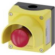 Interruttori principali Siemens 3SU18010NB002AC2 3SU18010NB002AC2 Pulsante a fungo nellalloggiamento con collare di protezione Giallo Sbloc