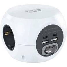 Regletas de Enchufes Nanocable Base 3xenchufes 2xusb 2xusb-c 10.37.0001