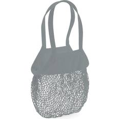 Puuvilla Verkkokassit Westford Mill Mesh Grocery Bag - Grey