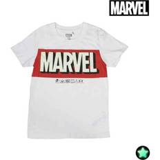 Glow In The Dark Marvel Short Sleeve T-shirt - White