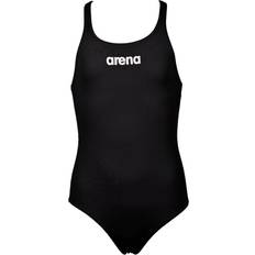 Arena Girl's Solid Swim Pro Swimsuit - Black/White (EU-2A263)