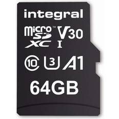 64 Go - SD Cartes Mémoire & Clés USB Integral microSDXC Class 10 UHS-I U3 V30 A1 100/45MB/s 64GB