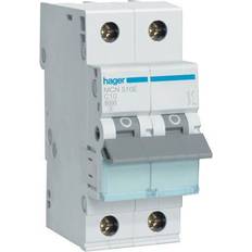 Hager Aardlekschakelaars Hager Miniature Circuit Breaker MCB 1P+N 6KA C-10A