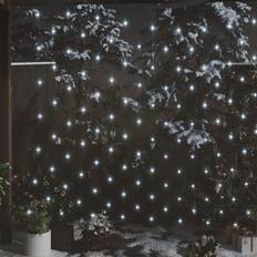 Alimentado por batería Cadenas de luces y tiras de luces vidaXL Red De Navidad 204 LED Blanco Frío 3x2 m Interior/Exterior Cadena de Luces 204 Lámparas