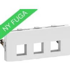 Schneider Electric Fuga dataudtag til 3xKeystone (L) 2M hvid