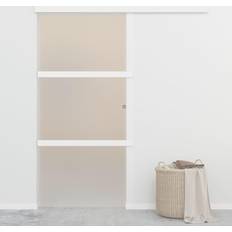 vidaXL - Skyvedør Klarglass, Frostet glass (90x205cm)