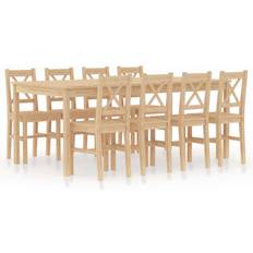 Pin Ensembles de Salle à Manger vidaXL - Dining Set 90x180cm 9pcs