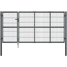 vidaXL Garden Fence Gate with Posts 350x120cm