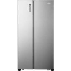 D Fridge Freezers Hisense RS677N4BIE Grey, Stainless Steel