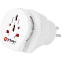 White Travel Adapters Skross World to Israel