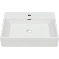 vidaXL Keraaminen Pesuallas Hanareiällä 60,5 x 42,5 x 14,5 cm