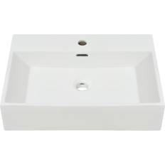 vidaXL Lavabo Con Orificio Para Grifo Cerámica 60.5 x 42.5 x 14.5 cm