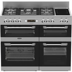 Stainless Steel Gas Cookers Leisure Cuisinemaster CS110F722X 110cm Dual Fuel Stainless Steel, Silver