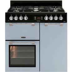 90cm - Blue Gas Cookers Leisure Cookmaster CK90F232B 90cm Dual Fuel Black, Blue