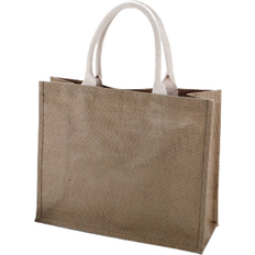 Sacs de plage KiMood Jute Beach Bag 2-pack - Cappuccino