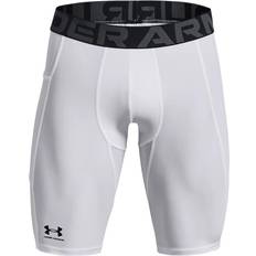 Men - White Base Layers Under Armour HeatGear Pocket Men's 9" Shorts - White/Black