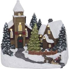 Julebyer Star Trading Panorama Churchville Juleby 19cm