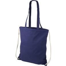 Bullet Eliza Cotton Drawstring Bag - Navy