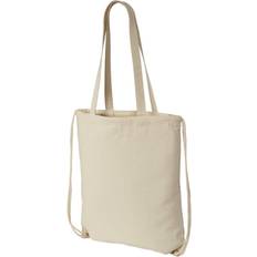 Einfarbig Stofftaschen Bullet Eliza Cotton Drawstring Bag - Natural