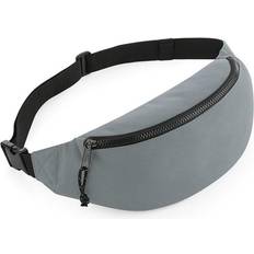 BagBase Recycled Waist Bag Gris/Rouge/Noir