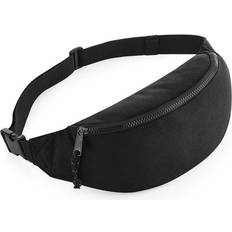 Yksivärinen Lanttelilaukut BagBase Recycled Waistpack - Black