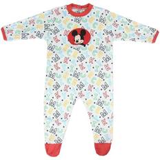 Tryckknappar Jumpsuits Cerda Mickey Mouse Longarm Romper - White