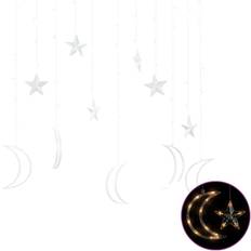 Outdoor Lighting - Remote Control String Lights vidaXL Star and Moon String Light 138 Lamps