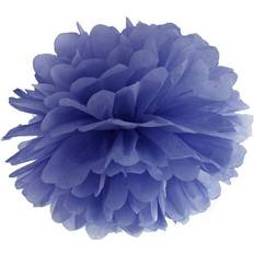 PartyDeco Pompon Di Carta Velina Blu Navy 25 cm