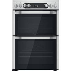 Hotpoint 60cm Ceramic Cookers Hotpoint HDM67V9HCX/UK Silver