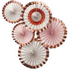 Decor Fan Rose Gold/Pastel Pink 5-pack