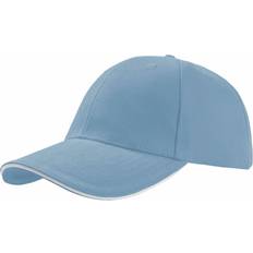 Capser Atlantis Liberty Sandwich Heavy Brush 6 Panel Cap 2-pack - Light Blue