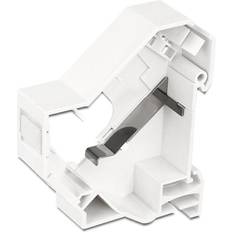 DeLock Keystone Mounting for DIN rail, shielded, white
