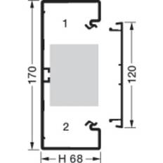 Hager Kanalbund F/br70170 Perlegrå