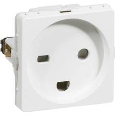 Schneider Electric Fuga Stikkontakt M/J Hospital 1M hvid