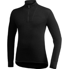 Woolpower Merino Mid Layer Zip Turtleneck - Black