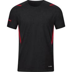 Spandex T-Shirts JAKO Challenge T-shirt Unisex - Black Melange/Red