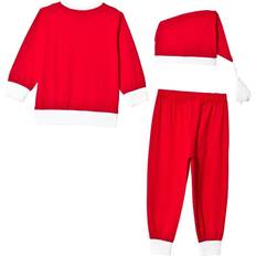 Joulu Juhlamekot Max Collection Christmas Kids Santa Costume Red 122/128