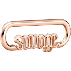 The savage rose Pandora Me Styling Savage Word Link Charm - Rose Gold