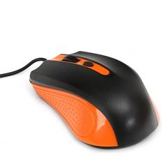 Arancione Mouse per Computer Omega Technology OM05O USB Ottico Ufficio Nero Arancione Ambidestro