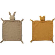 Liewood agnete rabbit Liewood Agnete Cuddle Cloth 2-pack Mr Bear/Rabbit